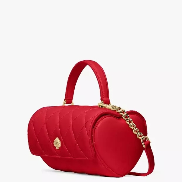 Kate Spade Scarlet Quilted Heart Shoulder Bag
